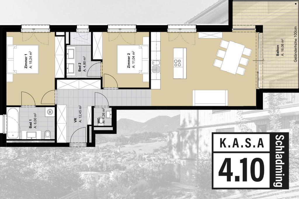 Kasa 4.10A Daire Schladming Dış mekan fotoğraf